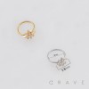 CELESTIAL MULTI CZ STARBURST POLISH 316L SURGICAL STEEL NOSE HOOP RING BOX CELESTIAL MULTI CZ STARBURST POLISH 316L SURGICAL STEEL NOSE HOOP RING BOX